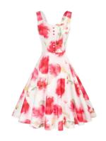 Vestido de Olla de Moda Retro de Verano 2025 Estampado de Cereza, Estilo Francés Vintage para Mujeres Ideal para Fiestas de los 50s y 60s - details 0