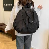 Mochila de nailon para natación de estilo coreano, bolso de hombro de forma redonda de gran capacidad de Color sólido, diseño de nicho, bolsa de Fitness de nailon para exteriores - details 2