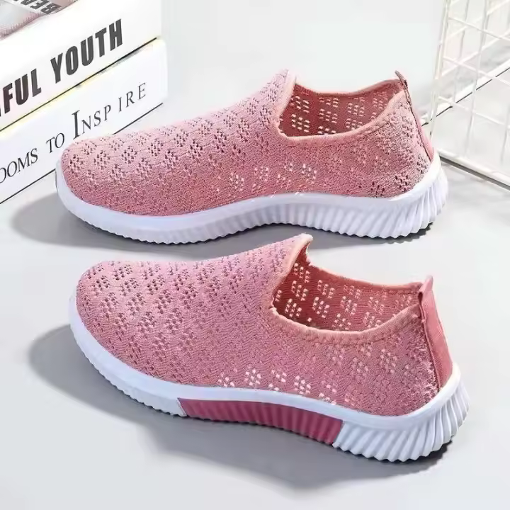 2023 Zapatos para caminar cómodos, suaves y tejidos voladores - 1
