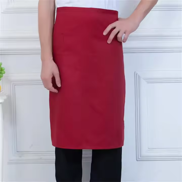 Delantal de chef especial para hombre, ropa de cocina para hotel y taurant, trasero, largo medio, corto, limpieza del hogar - 1