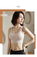Sujetadores deportivos sexys con espalda cruzada para Yoga, camiseta sin mangas para mujer, Fitness, gimnasio, a prueba de golpes, sin costuras, entrenamiento para correr, ropa interior de secado rápido, chaleco - details 11