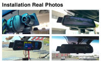 Mirror Dash Cam-cámara de visión nocturna 1080P FHD, pantalla táctil completa, Vista frontal y trasera, cámara de respaldo para coches, grabación en bucle, Streaming Media, gran angular de 170 °, asistencia de estacionamiento - details 5