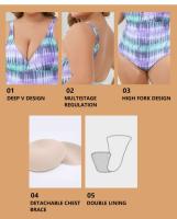 Traje de Baño de Talla Grande con Estampado Traje de Baño de Moda para Mujeres en Verano - details 3