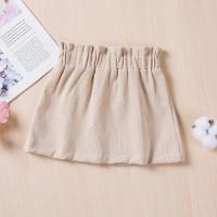 Falda de campamento para niñas de 1 a 5 años con bonito lazo de botones, ropa de otoño y primavera, disfraces - details 4