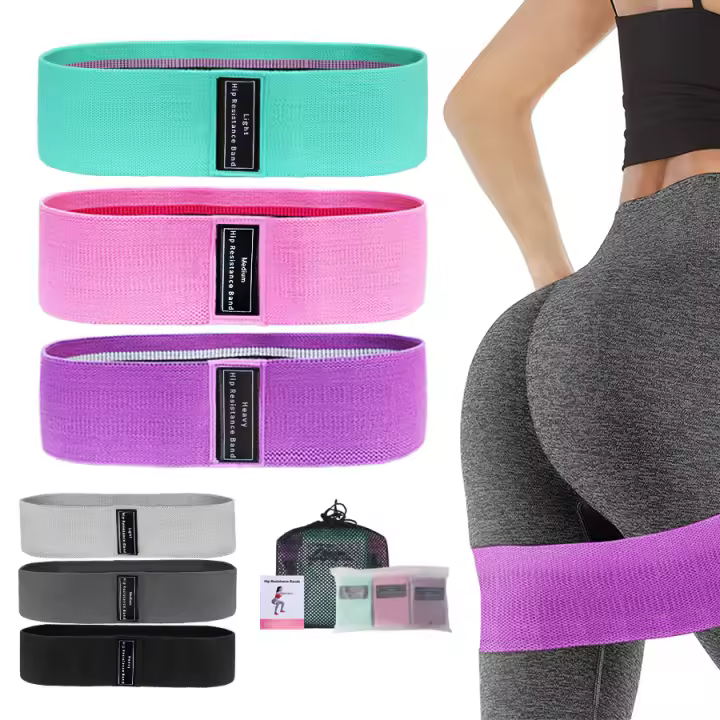 Bandas Elásticas de Resistencia para Hombres y Mujeres Equipo de Gimnasio Yoga Para Sentadillas y Estiramientos Loops de Fiess - 1