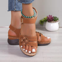 Sandalias de costura suave para mujer, zapatos planos cómodos con punta abierta, calzado de playa, novedad - details 5