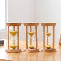 Reloj de arena de madera sin deformación para niños, cronómetro redondo de 1/3/5 minutos, duradero, 5 colores, conexión estable, juguete - details 2