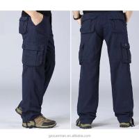 Nuevos monos de algodón a la moda para hombre, pantalones rectos con cremallera, pantalones de trabajo largos informales holgados de talla grande con seis y 6 bolsillos - details 4