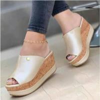 Zapatillas de tacón de cuña informales para mujer - details 3