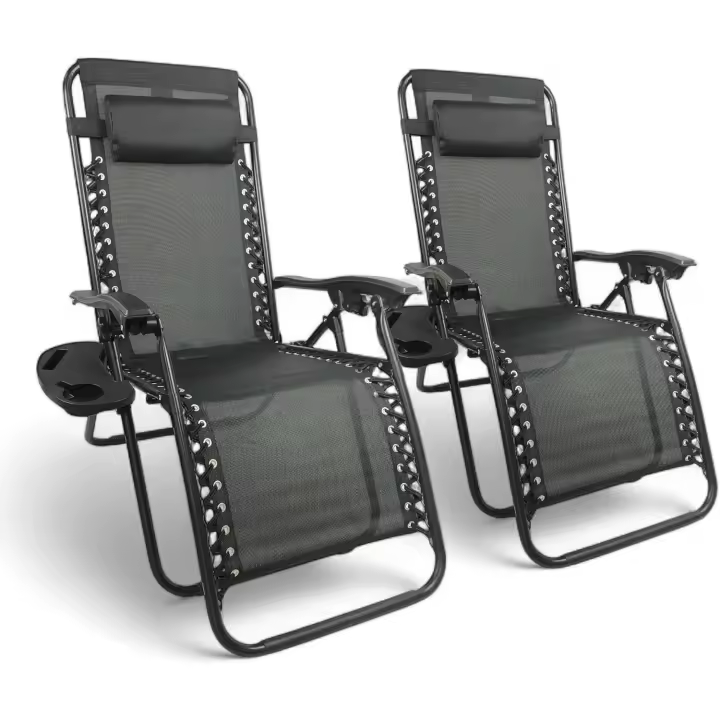 Sillas Reclinables Ligeras y Cómodas Pack de 2 Ideal para Playa, Terraza y Camping - 1
