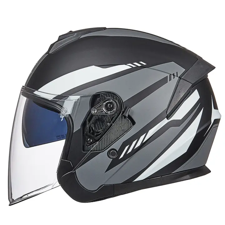 Casco Retro Unisex para Moto Gorra de Béisbol Visera Solar Ligera Casco de Motociclista M/L/Xl - 1