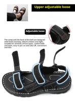 Sandalias deportivas para hombre, correas ajustables, sandalias de senderismo para interiores y exteriores, sandalias informales con punta abierta para caminar, zapatos de agua para playa de verano - details 4