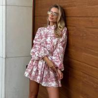 Elegante Vestido de Cintura Mini Blanco Mangas de Farol con Volantes Estilo Vintage 2025 - details 11