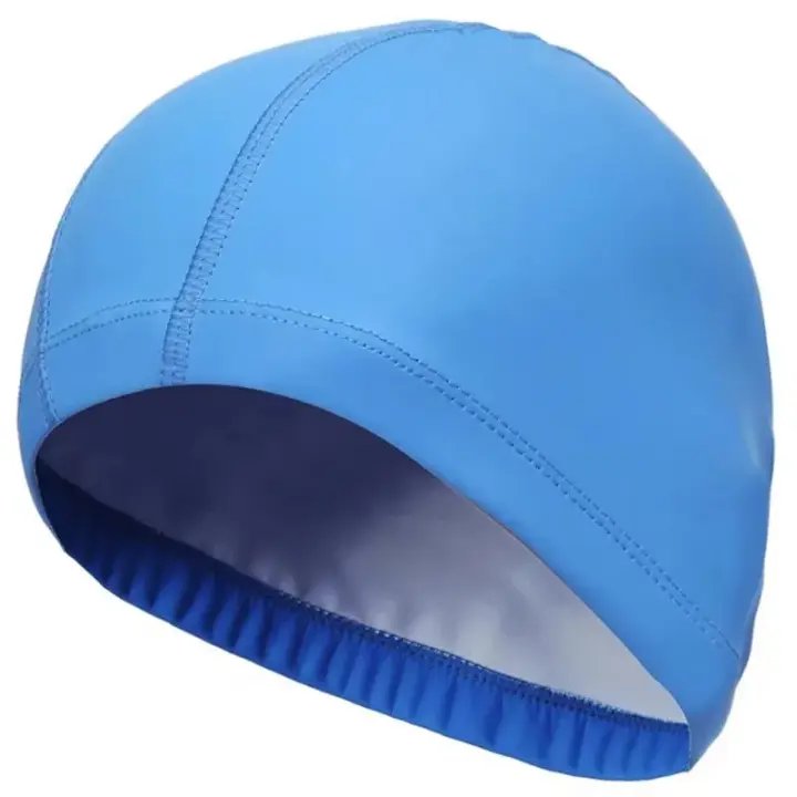 2025 Nueva Gorra de Natación Impermeable de Tela PU Protección para las Orejas Unisex Solido Color - 1