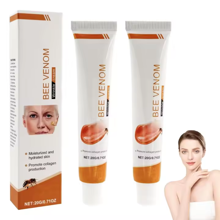 MooFiya Bee: adecuado para todo tipo de pieles para eliminar arrugas y tensar, hidratar, levantar, crema antienvejecimiento con veneno de abeja, cara - 1
