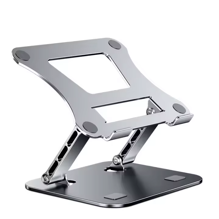 Base de refrigeración plegable y ajustable de aluminio para portátiles hasta 17 pulgadas. - 1