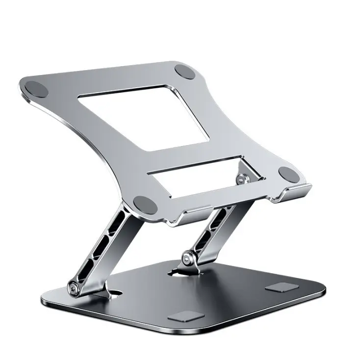 Base de refrigeración plegable y ajustable de aluminio para portátiles hasta 17 pulgadas. - 1