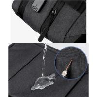 Mochila de viaje clásica para hombre, morral de negocios expandible con USB, bolsa de gran capacidad para ordenador portátil, impermeable, a la moda - details 25