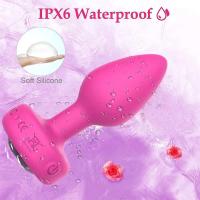Vibrador Anal para hombres, tapón Anal, masajeador portátil, consolador con Control remoto inalámbrico, vibración sexual para juguetes para adultos masculinos - details 4