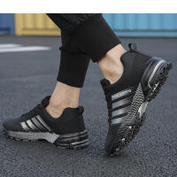 Zapatillas de correr antideslizantes para hombre, zapatos informales transpirables, ultraligeros, a la moda, de malla, para entrenamiento - details 12