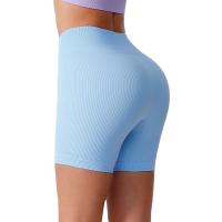 Nueva moda de verano, pantalones cortos deportivos de Yoga sin costuras de cintura alta con realce de cadera y línea incómoda para mujer - details 1