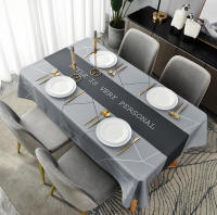 Mesa de centro Rectangular nórdica Anti-foug moderna para el hogar, Mantel de tela resistente al agua y al aceite, Mesa - details 1