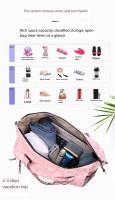 Bolsa de gimnasio de gran capacidad para mujer, bolso de viaje de separación, bolsa deportiva de Fitness, seca y húmeda - details 10