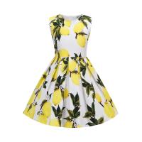 Vestido de Princesa de Verano Retro para Niña Hepburn Lentejuelas, Algodón Ligero, Estilo Vintage de los 50 - details 2