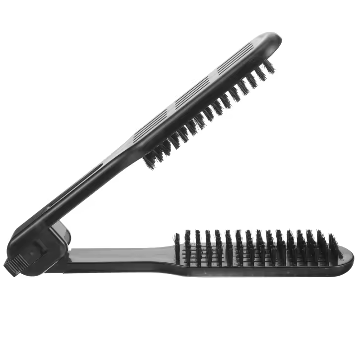 Peines de cepillo de doble cara, alisador antiestático para peluquería, alisador de estilo, corona, planchado de peluquería - 1