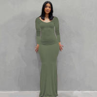 Vestido Largo para Mujer 2025 Correas Estables + Tela Elástica Estilo Moldeado SKIMS - details 34