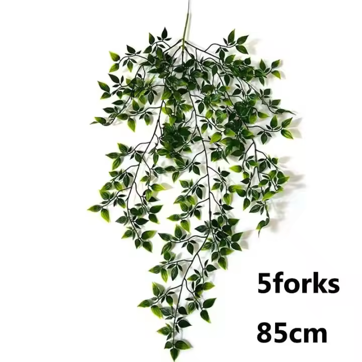 Plantas de vid artificiales, láminas de plástico, césped falso, decoraciones para balcones, paredes de banquetes de boda para decoración de habitaciones - 1