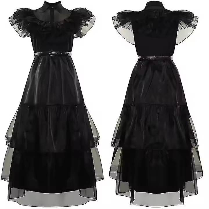 Vestido de Cosplay para niños, vestido negro de los monederos, Audrey Ab01, nuevo - 1