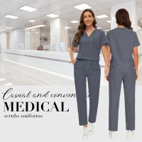 Uniforme de hospital suave, lavable y antiarrugas, conjunto de exfoliante veterinario para mascotas, conjuntos de exfoliantes médicos para mujeres, accesorios médicos para mujeres - details 15