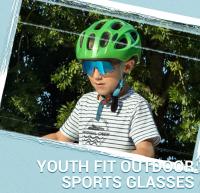 Kapvoe-gafas de sol polarizadas para ciclismo para hombre y mujer, lentes deportivas ligeras para conducir, correr, color rojo y azul, UV400 - details 0