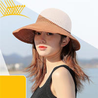 Sombreros para el sol nuevo sombrero de verano para mujer Edición coreana moda moderna y versátil aleros grandes protección solar al aire libre plegable - details 0