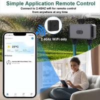 Temporizador inteligente de jardín, válvula de agua de riego por goteo, retardo de lluvia, controlador programable, 2 salidas, WiFi - details 2