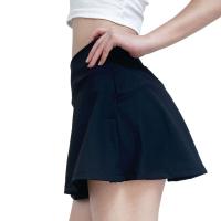 Falda de Yoga dividida 2 en 1, pantalones cortos antiexposición, falda deportiva elástica de cintura alta, ropa deportiva para gimnasio, forro de seguridad, falda de verano para mujer - details 1