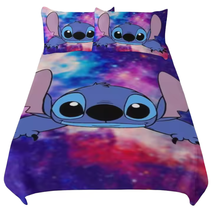 Juego de Ropa de Cama Ligero de Microfibra con Estampado 3D Duvet Cover y 2 Almohadas de Reposapiés para Niños - 1