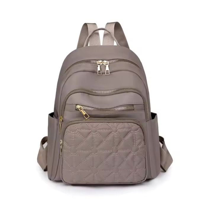 Mochila informal de color sólido para mujer, mochila de viaje urbana, versátil, a la moda, para viajes al aire libre - 1