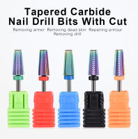 Broca de Uñas KADS con Carburo Trapered Herramienta de Remoción de Esmalte de Gel Acylico para Manicura Cortadora de Miling 3/32" - details 0