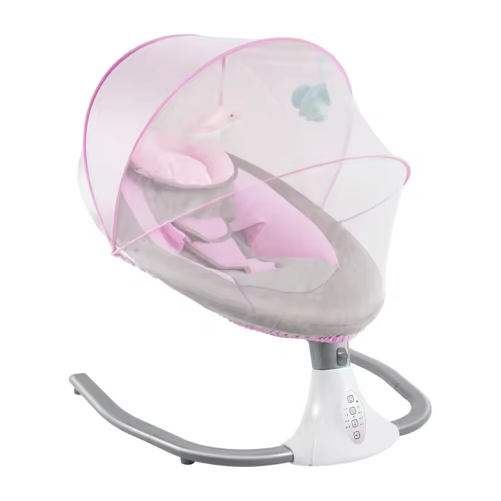 Balancín para bebé, electrónico, mecedora Bluetooth, columpio para con música USB y juguetes para 0-12meses, 3-12kg - 1