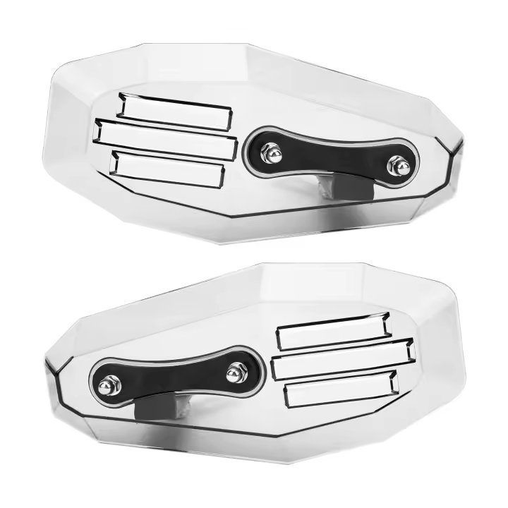 Protector de mano para motocicleta, accesorio Universal de policarbonato, transparente, 2 uds. - 1