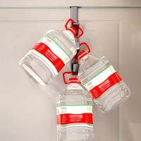 Gancho para colgar en la puerta de calidad, sin perforaciones, sobre la puerta, tipo trasero, colgador de abrigos, bolso multifuncional, estante de almacenamiento para el hogar - details 4