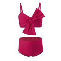 Traje de Baño de Tirantes de Cintura Alta Estilo Lazo para Niñas Prenda de Baño para Niñas 5-14 Años Traje de Baño de Moda para Mujeres - details 16