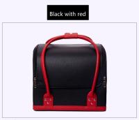 Caja de cosméticos de cuero PU para mujer, bolso impermeable de gran capacidad para maquillaje de tatuaje de viaje, nuevo - details 17