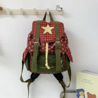 Mochila de gran capacidad con dibujos animados de Lucky Star, mochila escolar con cordón y múltiples bolsillos de estilo coreano, bolsa de nailon Y2K para senderismo y acampada para estudiantes - details 14