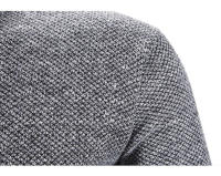 Suéter grueso de lana para hombre, Jersey cálido de cuello alto con media cremallera, suéteres de lana de punto delgados para Primavera, Invierno - details 9