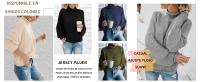 Suéter de DOT para Mujer, suéter de gran tamaño de Invierno, suéter Suelto informal con Murciélago y Lago, Jersey de DOT de manga Larga para invierno - details 3
