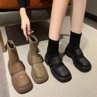 Nuevas botas de combate Oxford de tobillo de marca alta, zapatos largos de moda para mujer, Guangzhou barato - details 3