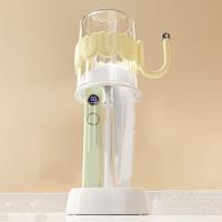 Soporte para cepillo de dientes ajustable a prueba de polvo, juego de soporte para cepillo de dientes de plástico que ahorra espacio con taza para enjuague bucal - details 1